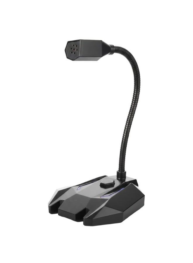 ميكروفون ألعاب سلكي H-M018 مزود بإضاءة LED - ميكروفون مكتبي للبث المباشر والدردشة الصوتية وتسجيل الكمبيوتر - Image 1